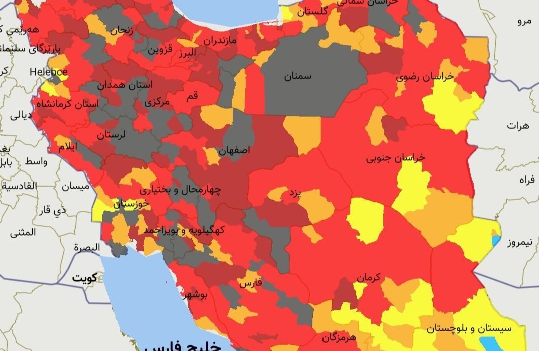 تکذیب سیاه شدن وضعیت کرونایی در ۶۳ شهرستان کشور/  ۶۳ شهر در وضعیتی هستند که از شاخصی که برای رنگ قرمز در نظر گرفتیم فراتر رفته اند