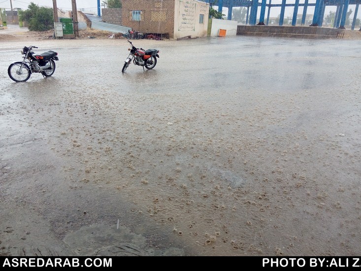 در روز جمعه در داراب ۲/۹ میلیمتر باران بارید