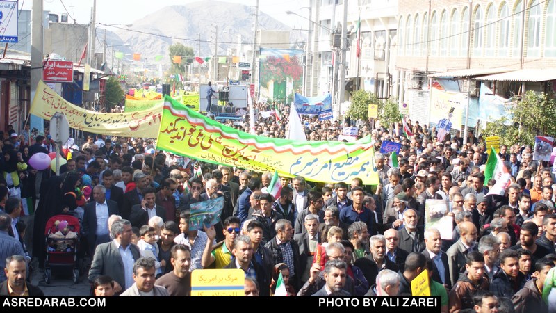 حضور گسترده مردم داراب در راهپیمایی ۲۲ بهمن/ گزارش تصویری