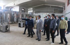 بازدید فرماندار ویژه شهرستان داراب از کارخانه مانیذ لبن